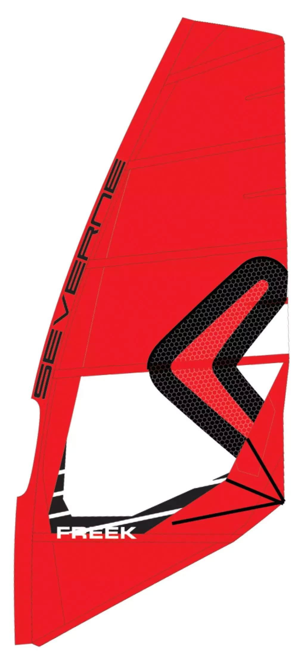 Severne Windsurf Segel FREEK Red 2023 3 Severne Windsurf Segel FREEK Red 2023