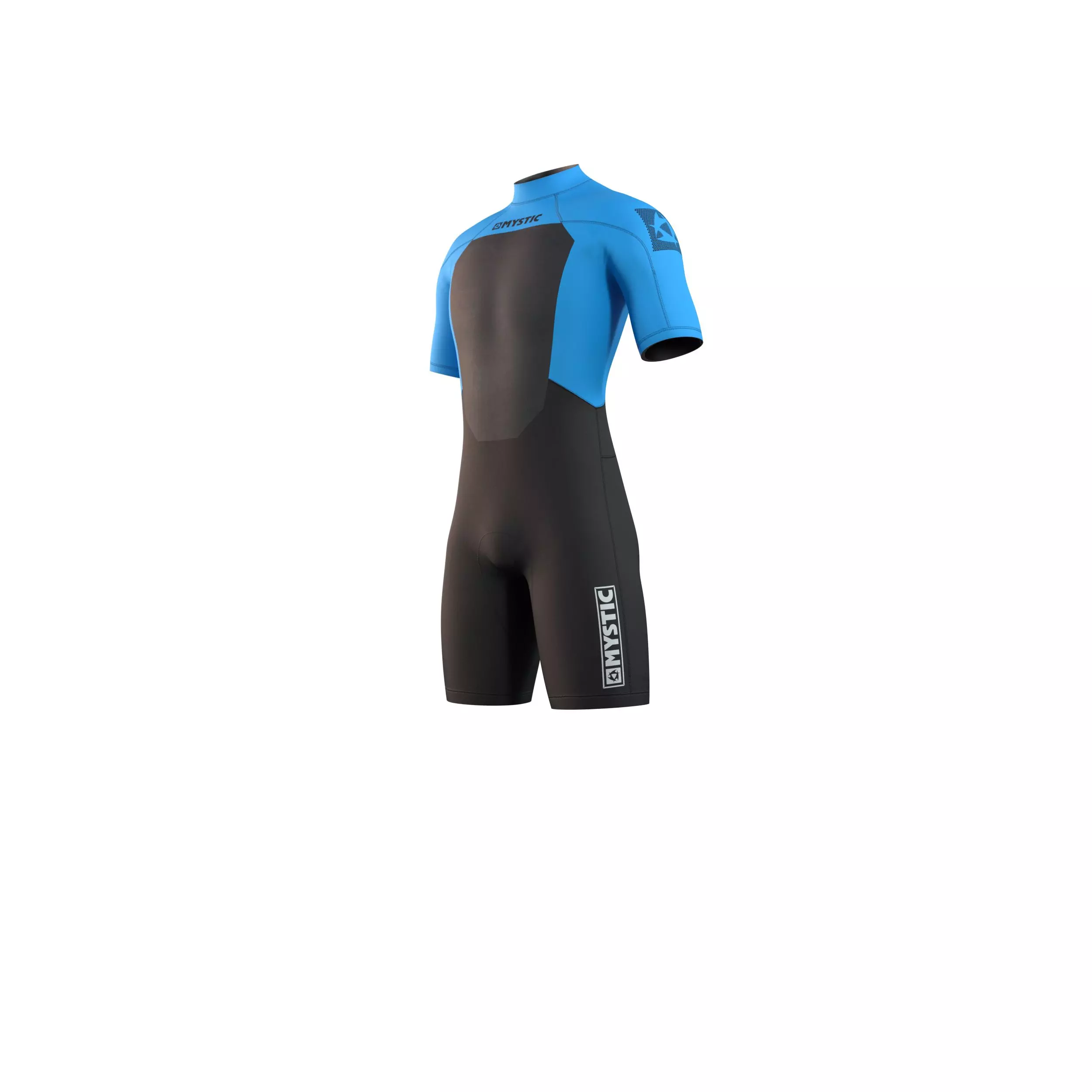 Mystic Neoprenanzug Brand Shorty Bzip Flatlock 3/2 Herren Shorty 417-Global Blue 2023 3 Mystic Neoprenanzug Brand Shorty Bzip Flatlock 3/2 Herren Shorty 417-Global Blue 2023