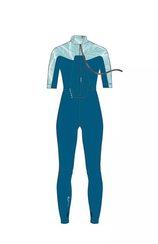 Neil Pryde Neoprenanzug Spark Steamer BZ 3/2 Damen Langarm C2 Petrol / Floral 2023 4 Neil Pryde Neoprenanzug Spark Steamer BZ 3/2 Damen Langarm C2 Petrol / Floral 2023 – Bild 2