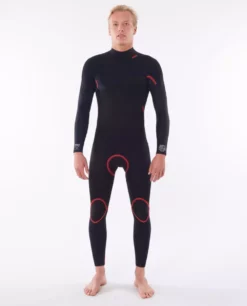 Rip Curl Neoprenanzug OMEGA GB BZ STEAMER 4/3 Herren Langarm 90-BLACK 2023 -Outlet FCS Store 126302 112MFS 0090 6 scr 11 jpg