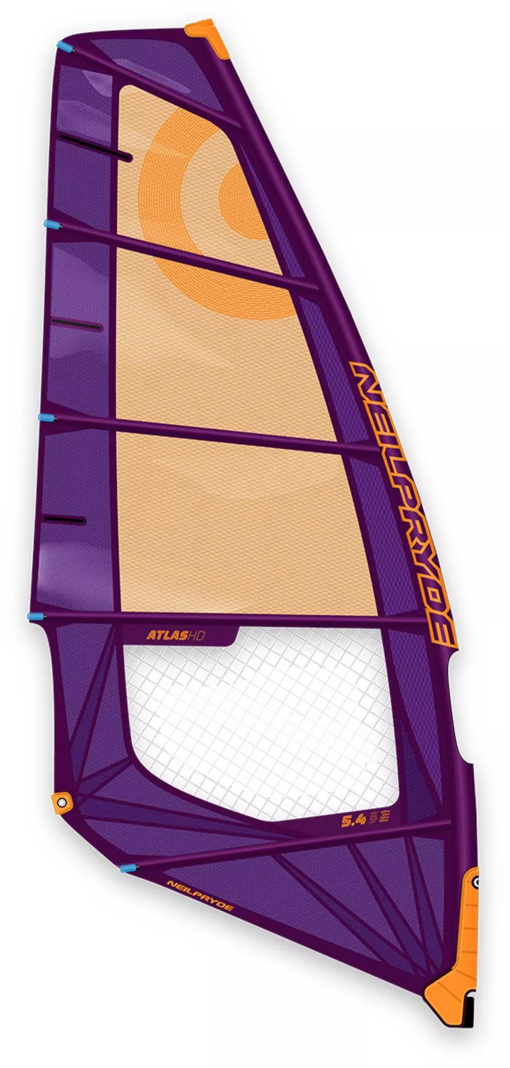 Neil Pryde Windsurf Segel Atlas HD C3 Deep Purple / Yellow 2023 3 Neil Pryde Windsurf Segel Atlas HD C3 Deep Purple / Yellow 2023