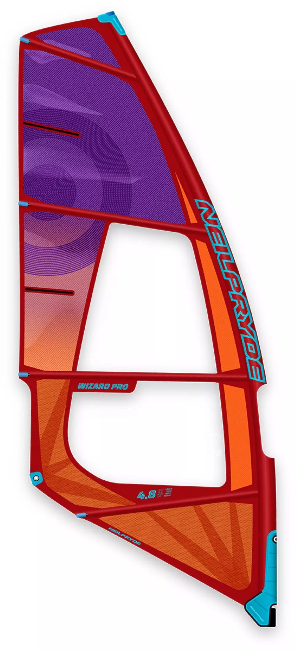 Neil Pryde Windsurf Segel Wizard Pro C6 Juicy Orange / Purple 2023 3 Neil Pryde Windsurf Segel Wizard Pro C6 Juicy Orange / Purple 2023