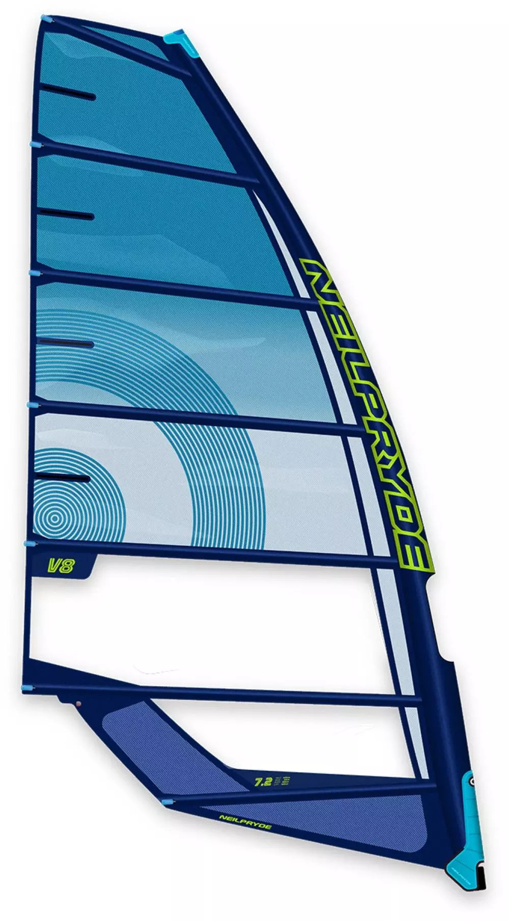 Neil Pryde Windsurf Segel V8 C9 Blue / Silver 2023 3 Neil Pryde Windsurf Segel V8 C9 Blue / Silver 2023