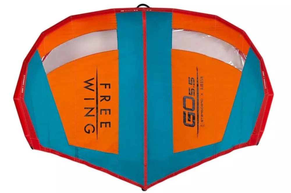 FreeWing Surf Wing GO WINDOW Orange And Teal 2023 4 FreeWing Surf Wing GO WINDOW Orange And Teal 2023 – Bild 2