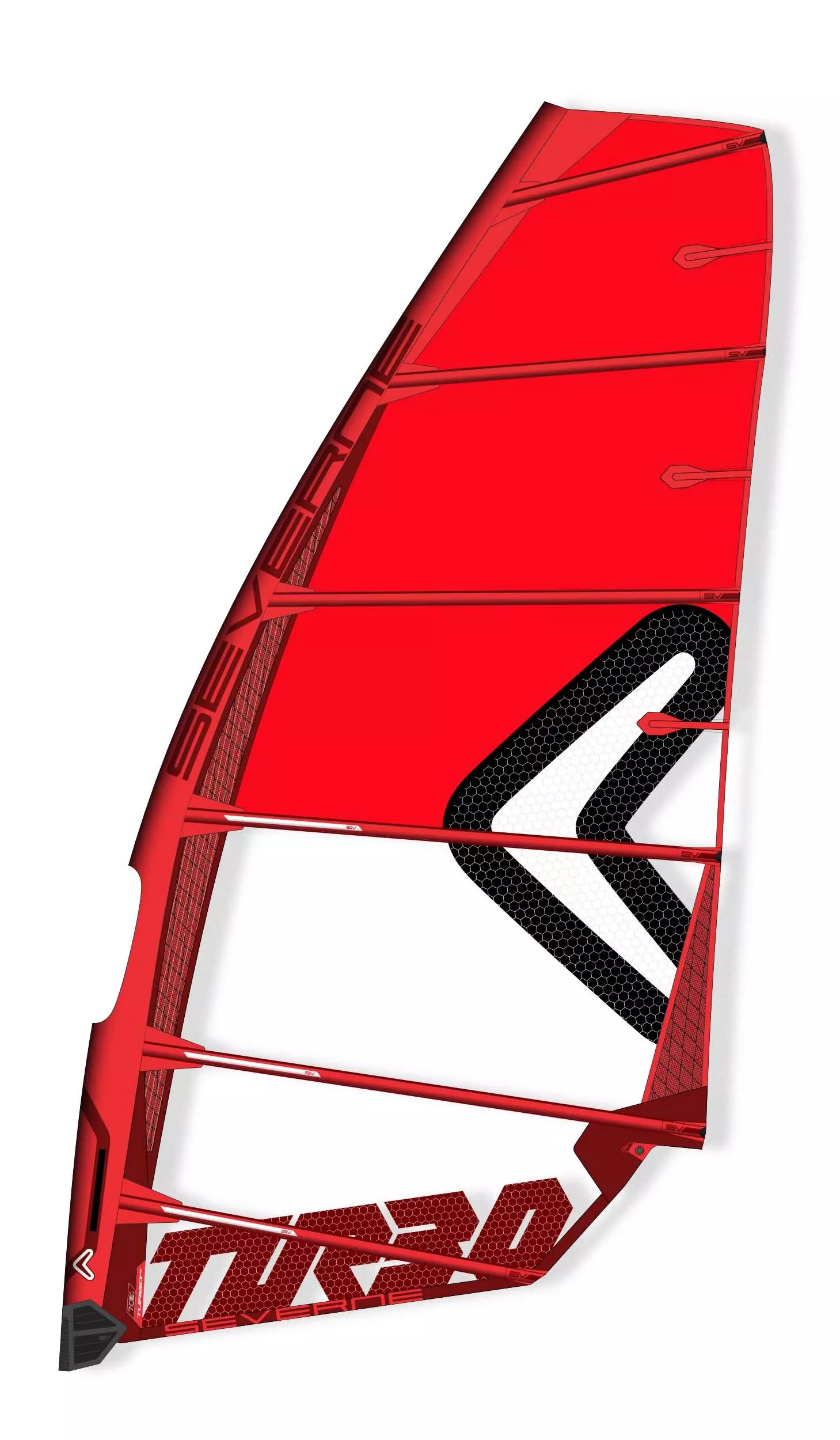 Severne Windsurf Segel TURBO GT Red 2023 3 Severne Windsurf Segel TURBO GT Red 2023