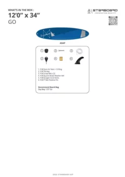 Starboard SUP Board GO Lite Tech 2023 11 Starboard SUP Board GO Lite Tech 2023 -Outlet FCS Store 2022 What s in the box Go 12 jpg