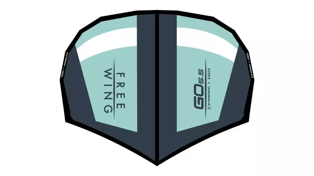 FreeWing Surf Wing GO WINDOW Gray And Light Blue 2023 3 FreeWing Surf Wing GO WINDOW Gray And Light Blue 2023