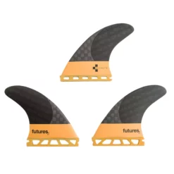 Futures Finnen Thruster Fin Set EA Eric Arakawa Blackstix Orange (co)