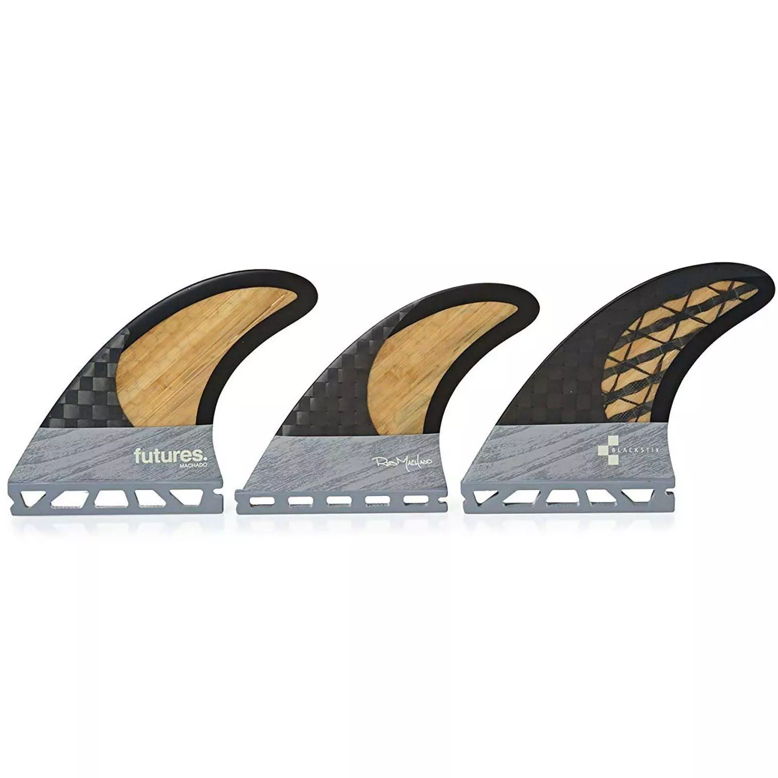 Futures Finnen Thruster Fin Set Rob Achado Blackstix Carbon (co) 5 Futures Finnen Thruster Fin Set Rob Achado Blackstix Carbon (co) – Bild 3