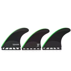 Futures Finnen Thruster Fin Set JJF-2 Techflex Schwarz (co)