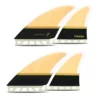 Futures Finnen Quad Fin Set Controller Honeycomb Bambus (co)
