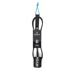 Roam Leashes Surfboard Leash Premium Schwarz 2023