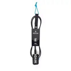 Roam Leashes Surfboard Leash Comp Schwarz 2023