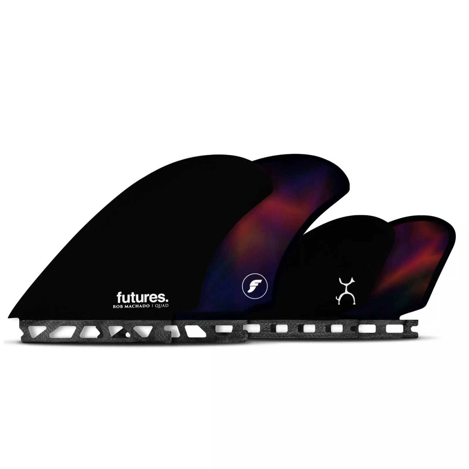 Futures Finnen Quad Fin Set Machado Honeycomb Schwarz (co) 3 Futures Finnen Quad Fin Set Machado Honeycomb Schwarz (co)