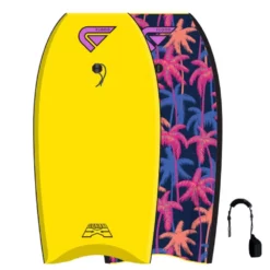 Flood Bodyboard Dynamx Stringer Gelb Palm II - 2023