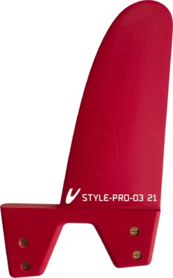 Maui Ultra Fins Windsurf Finne STYLE-PRO-03 ROT Deep Tuttle Box Rear