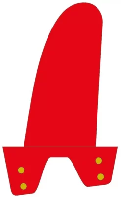 Maui Ultra Fins Windsurf Finne STYLE-PRO-03 ROT-WEIß US/SLOT