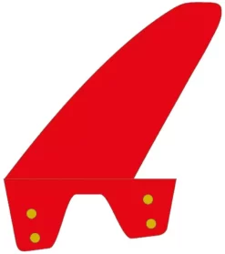 Maui Ultra Fins Windsurf Finne STYLE-WEED-PRO ROT-WEIß Powerbox