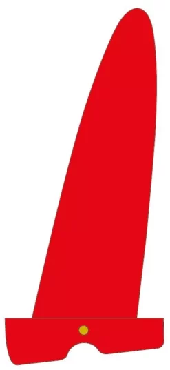 Maui Ultra Fins Windsurf Finne RIDE ROT-WEIß Tuttlebox