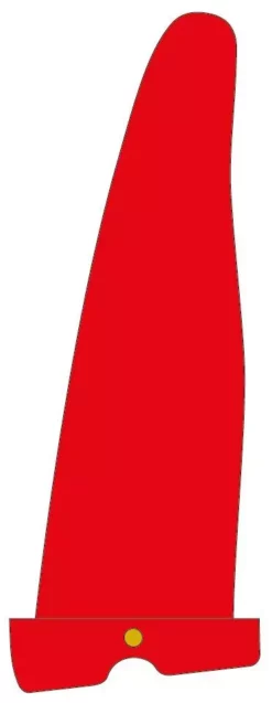 Maui Ultra Fins Windsurf Finne X-RIDE ROT-WEIß Powerbox