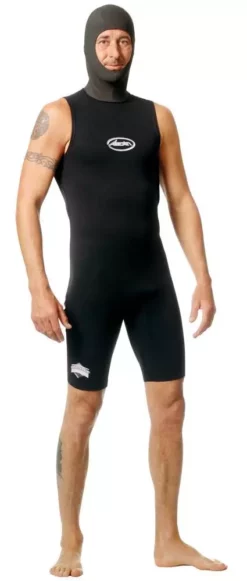 Ascan Neopren Unterzieher Hoodshorty Damen 0,5 Black (co)