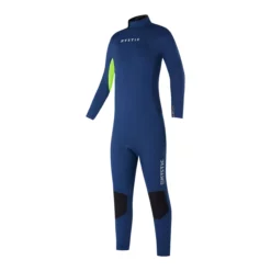 Mystic Neoprenanzug Star Fullsuit Bzip Flatlock Junior 3/2 Junior Langarm 449-Night Blue 2023