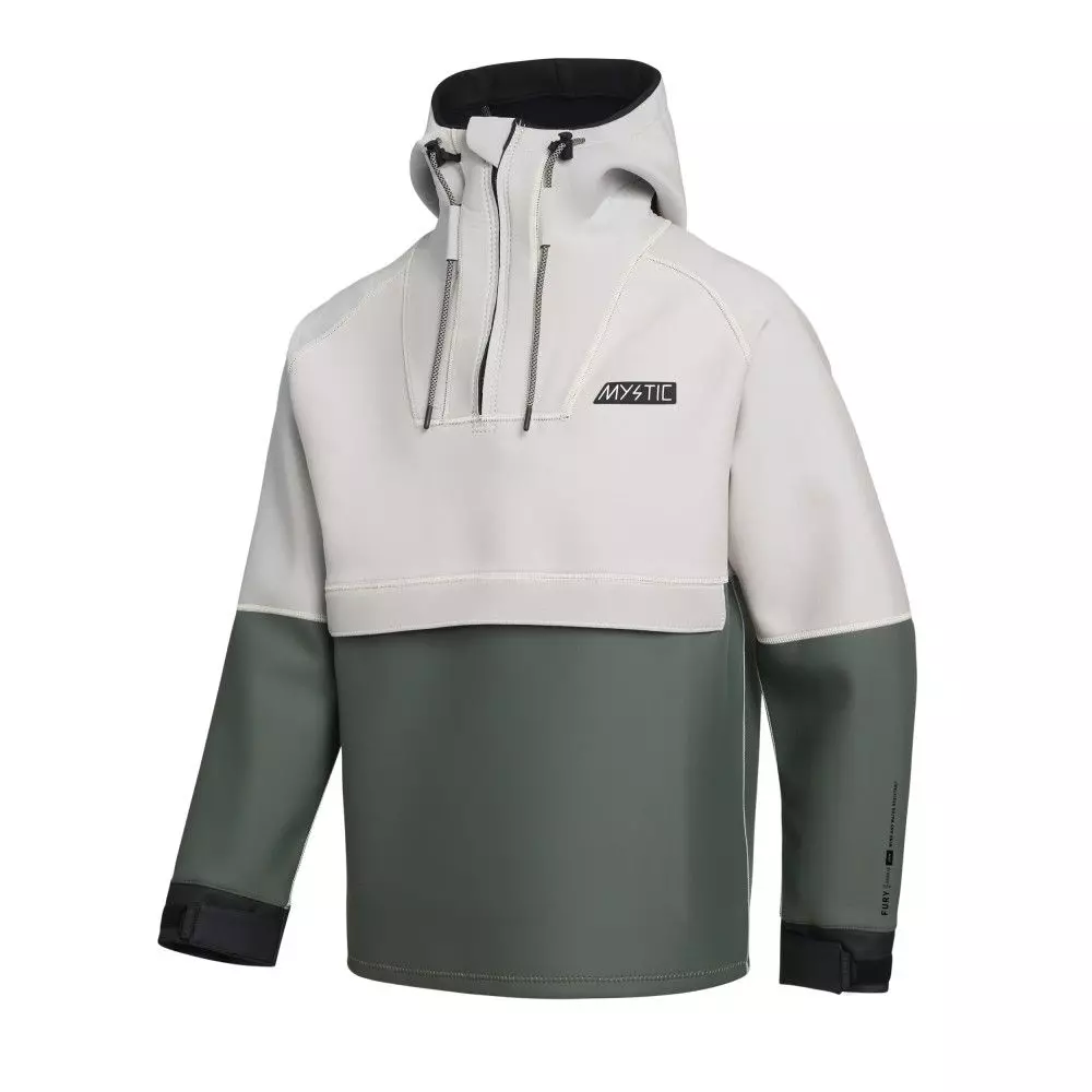 Mystic Neopren Überzieher Fury Neoprene Hoodie 3/2mm 643-Dark Olive 2023 3 Mystic Neopren Überzieher Fury Neoprene Hoodie 3/2mm 643-Dark Olive 2023