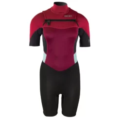 Pro Limit Neo Anzug Fire Shorty Freezip (DL) 2/2 Damen Shorty Black/Wine 2023 -Outlet FCS Store 400 25085 030 2 6 jpg
