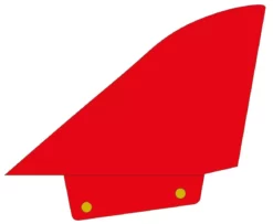 Maui Ultra Fins Windsurf Finne DELTA-XT-50 ROT-WEIß Tuttlebox