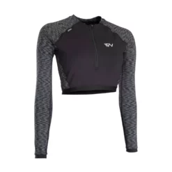 ION UV-Shirt Muse Shorty Rashguard LS Black Melange 2020