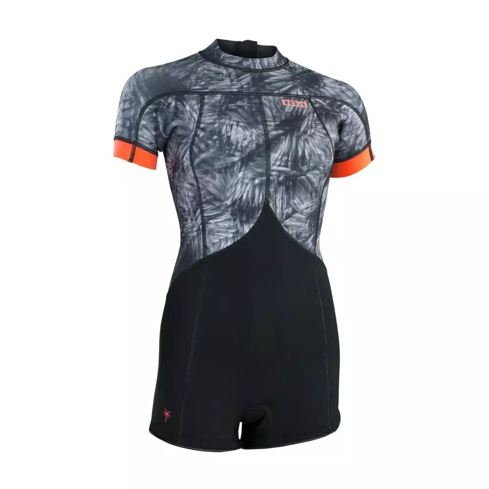 ION Neoprenanzug Amaze Shorty 2.5 SS Back Zip 2.5 Damen Shorty 013 Black-flowers 2023 3 ION Neoprenanzug Amaze Shorty 2.5 SS Back Zip 2.5 Damen Shorty 013 Black-flowers 2023