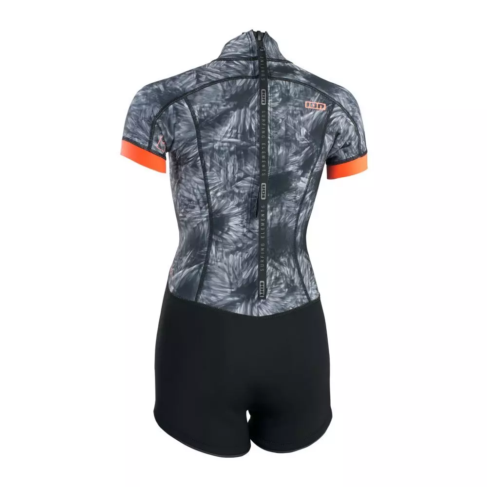 ION Neoprenanzug Amaze Shorty 2.5 SS Back Zip 2.5 Damen Shorty 013 Black-flowers 2023 4 ION Neoprenanzug Amaze Shorty 2.5 SS Back Zip 2.5 Damen Shorty 013 Black-flowers 2023 – Bild 2