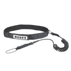 ION Wing Leash Wing/SUP Leash Core Coiled Hip Black 2023
