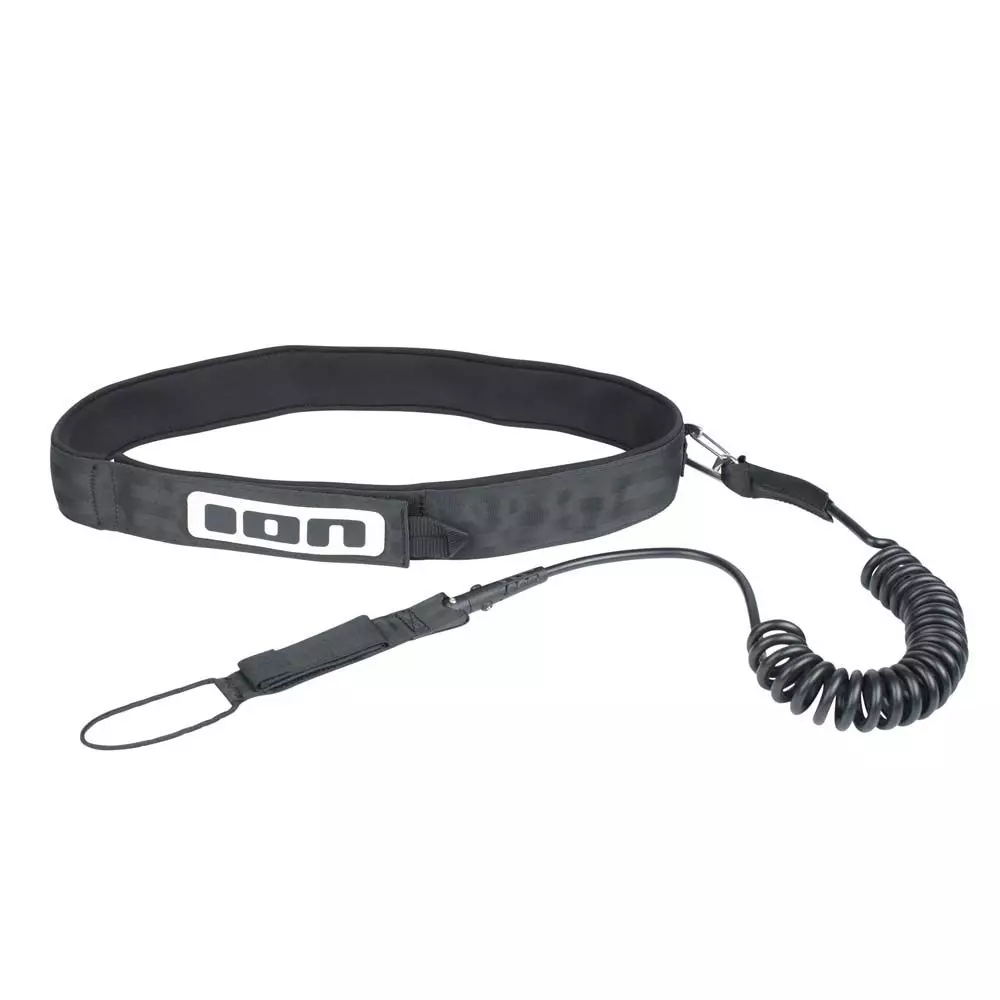 ION SUP Leash SUP_Core Leash RACE 2.0 Coiled_hipbelt Black 2023 3 ION SUP Leash SUP_Core Leash RACE 2.0 Coiled_hipbelt Black 2023