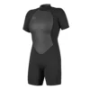 Oneill Neoprenanzug Wms Reactor-2 Back Zip S/S Spring 2/2 Damen Shorty A00 BLK/BLK 2023