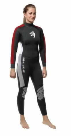 Ascan Neoprenanzug Wave Overall 5/4 Damen Langarm Schwarz (co)