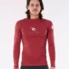 Rip Curl UV Shirt CORPS LSL UV 4370-MAROON 2022 -Outlet FCS Store 79471 WLE3QM 4370 3 26 jpg