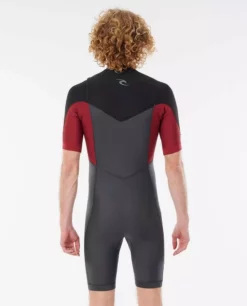 Rip Curl Neoprenanzug D PATROL GB C/Z SPRING 2/2 Herren Shorty MAROON 2021 -Outlet FCS Store 80134 WSP9GM 4370 2 scr 10 jpg