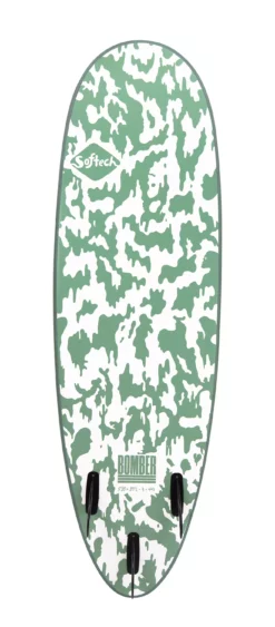 Softech Softboard Bomber II 610 Smoke Green/White 2023 -Outlet FCS Store BOMBER GREEN WHITE BACK 11 jpg