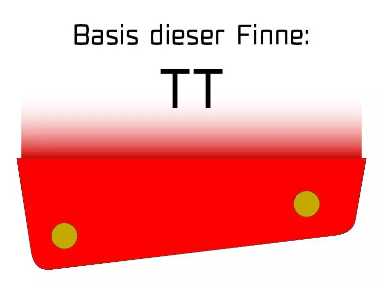 Maui Ultra Fins Windsurf Finne SLALOM ROT-WEIß Tuttlebox 4 Maui Ultra Fins Windsurf Finne SLALOM ROT-WEIß Tuttlebox – Bild 2