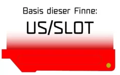 Maui Ultra Fins Windsurf Finne X-SIDE ROT-WEIß US/SLOT -Outlet FCS Store Basen US SLOT rot 57 jpg