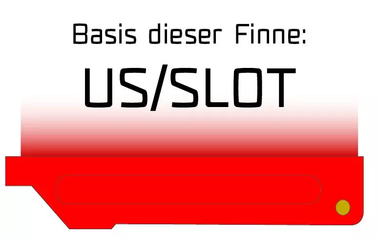 Maui Ultra Fins Windsurf Finne X-TWIN-R-02 ROT-WEIß US/SLOT 4 Maui Ultra Fins Windsurf Finne X-TWIN-R-02 ROT-WEIß US/SLOT – Bild 2