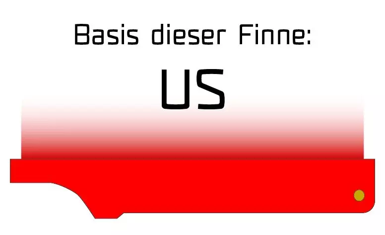 Maui Ultra Fins Windsurf Finne X-TRI ROT-WEIß US-System 4 Maui Ultra Fins Windsurf Finne X-TRI ROT-WEIß US-System – Bild 2