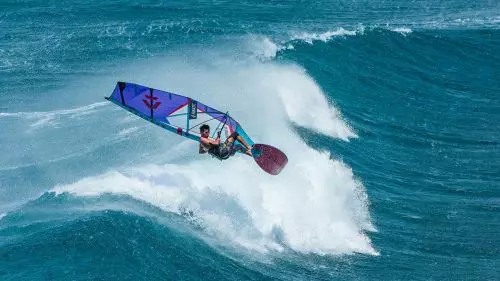 Duotone Windsurf Segel Super_Star HD C06:berry/light-blue 2023 4 Duotone Windsurf Segel Super_Star HD C06:berry/light-blue 2023 – Bild 2