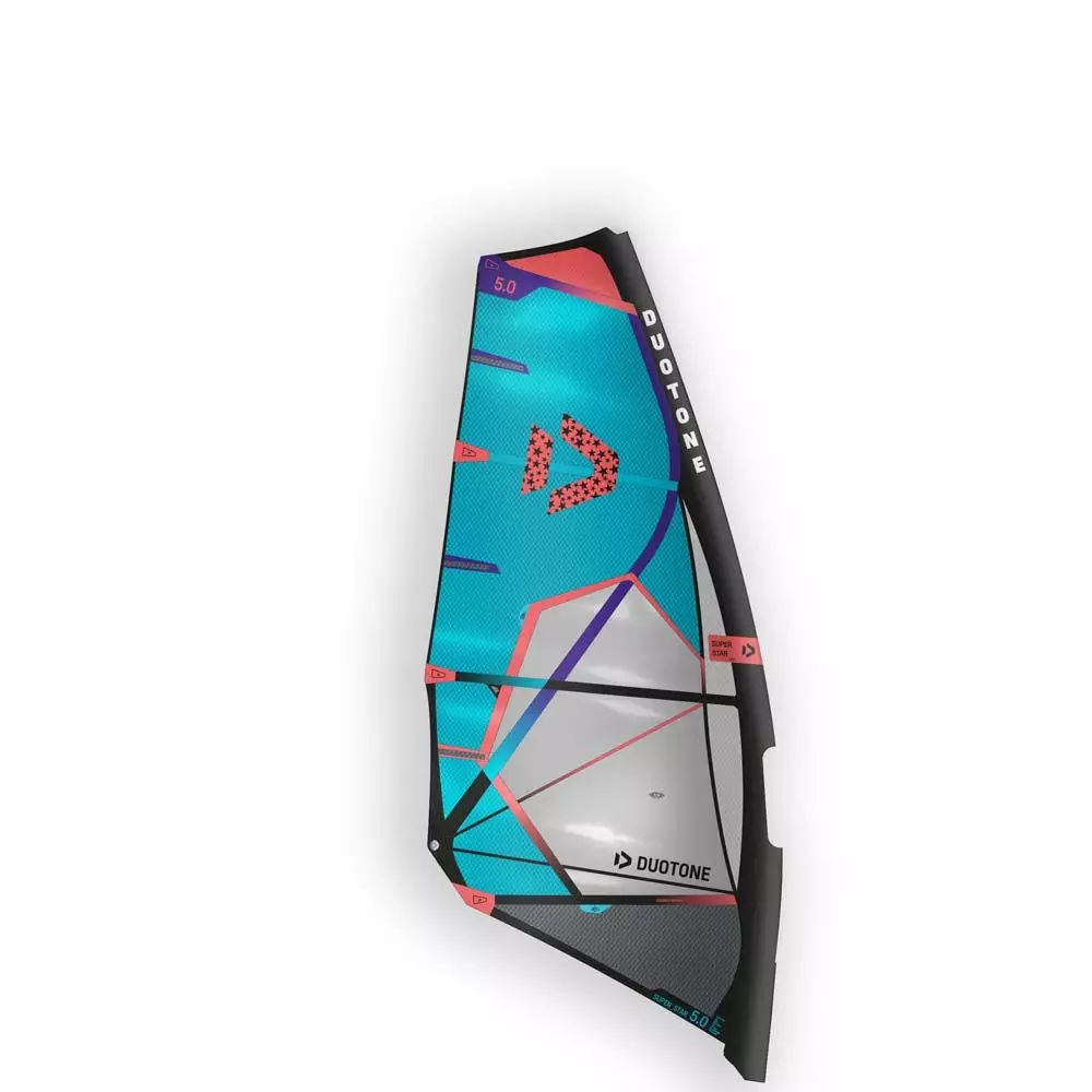 Duotone Windsurf Segel Super_Star C07:grey/turquoise 2022 3 Duotone Windsurf Segel Super_Star C07:grey/turquoise 2022