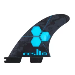 FCS Finnen FCS II AM PC X-Cyan Tri Retail Fins - 2023