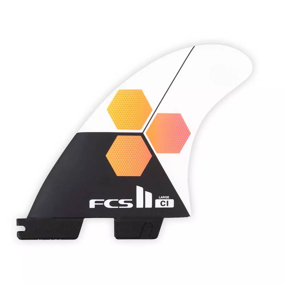 FCS Finnen FCS II CI PC White Tri Retail Fins - 2023 3 FCS Finnen FCS II CI PC White Tri Retail Fins - 2023