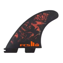 FCS Finnen FCS II FT PC Black/Red Tri Retail Fins - 2023