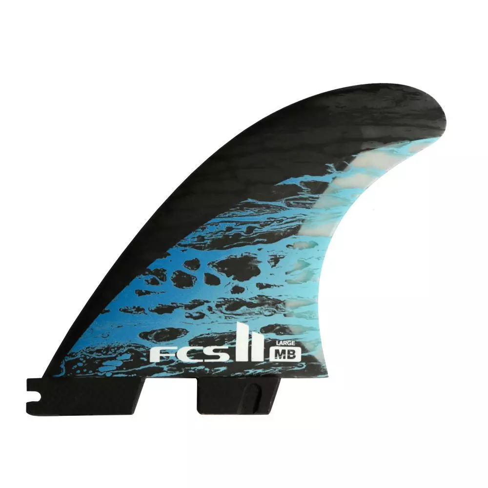 FCS Finnen FCS 2 B PC Carbon Blue Tri Retail Fins - 2023 3 FCS Finnen FCS 2 B PC Carbon Blue Tri Retail Fins - 2023