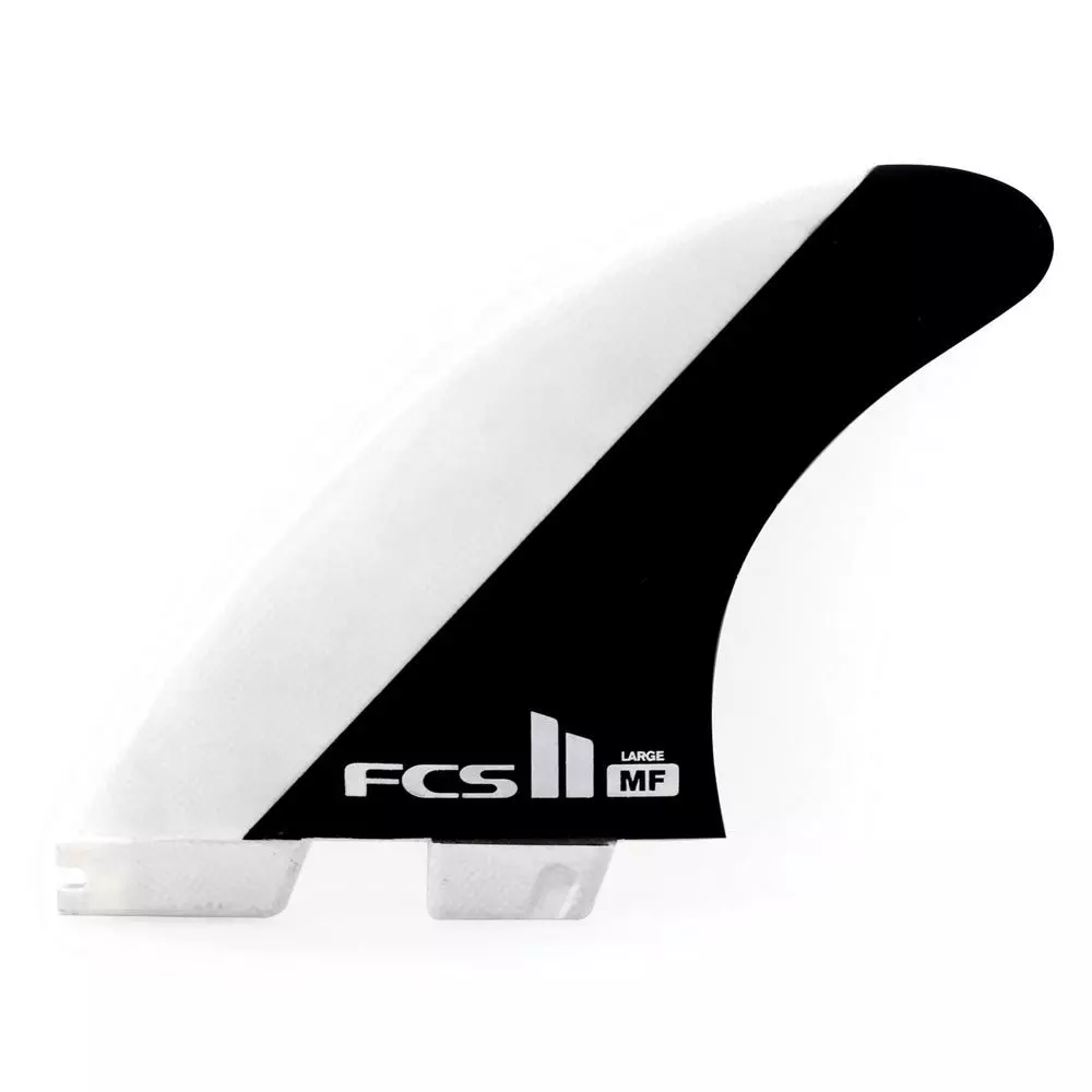 FCS Finnen II MF PC Black/White Large Tri Retail Fins 2023 3 FCS Finnen II MF PC Black/White Large Tri Retail Fins 2023